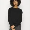 Anna Field Basic CleanCrew Neck Sweatshirt- Sweater - Black