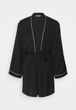 Anna Field Amanda Satin Dressing Gown - Badjas - Black -Anna Field 8d83c445099f4342aabc07d1ce2caede