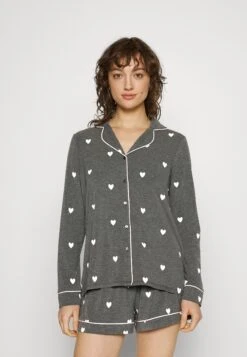 Anna Field Pyjama - Dark Grey/Pink