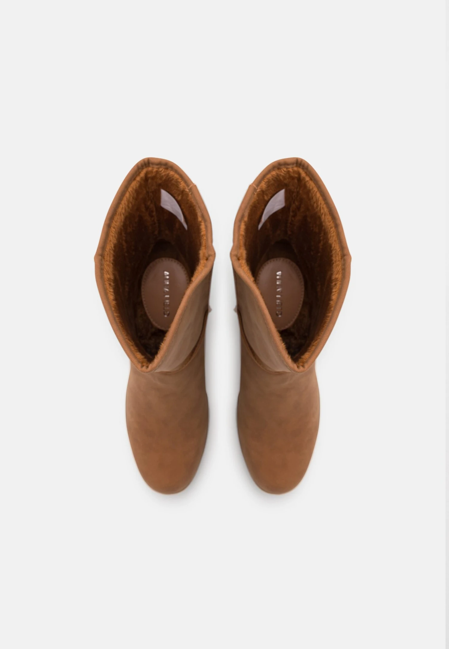 Anna Field Winter Boot - Enkellaarsjes Met Sleehak - Cognac 6 Anna Field Winter Boot - Enkellaarsjes Met Sleehak - Cognac - Afbeelding 6