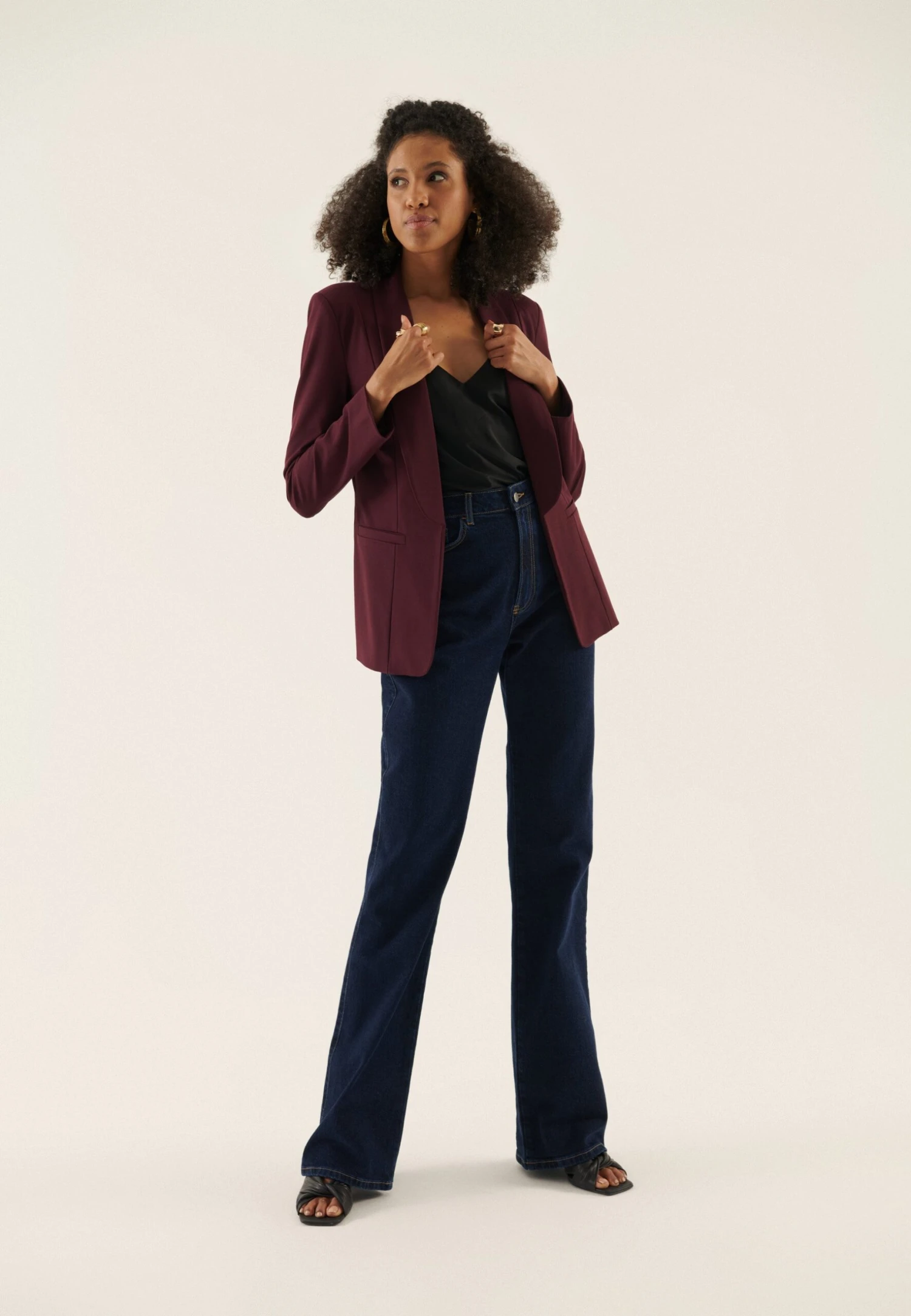 Anna Field Blazer - Bordeaux 2 Anna Field Blazer - Bordeaux - Afbeelding 2